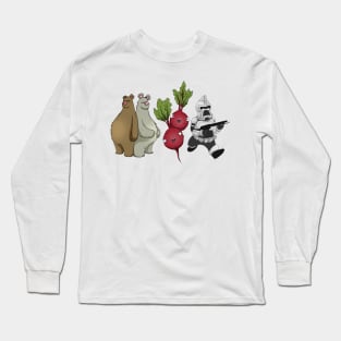 funny bears, beets, battlestar galactica Long Sleeve T-Shirt